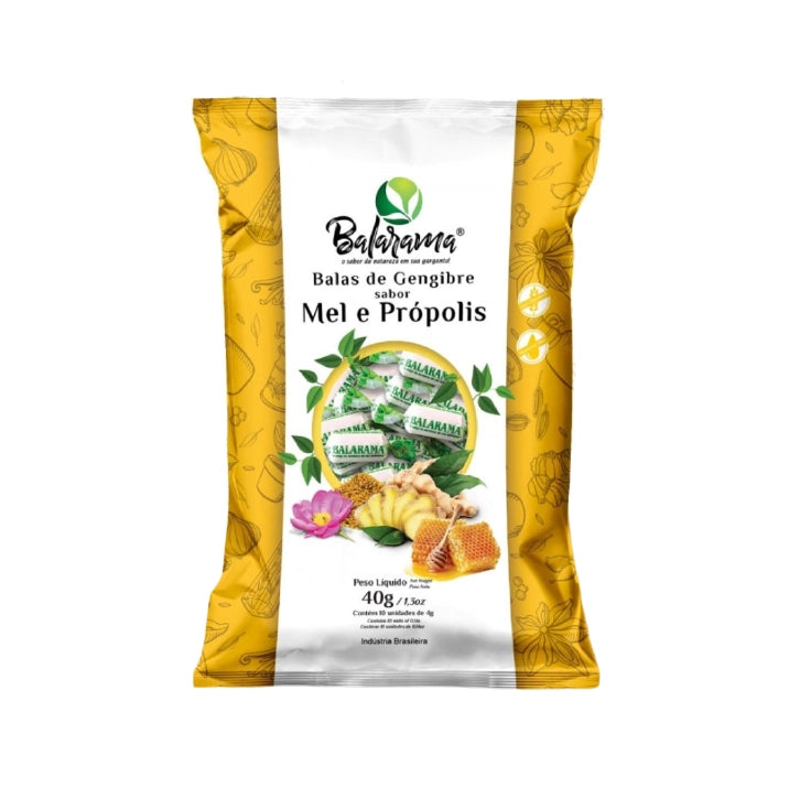 Balas de Gengibre 10x40g Tradicional | Balarama