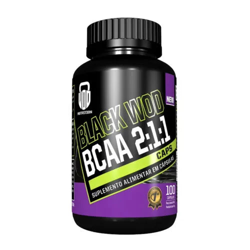 Black Wod BCAA 2:1:1 100 Cápsulas Wod Nutrition