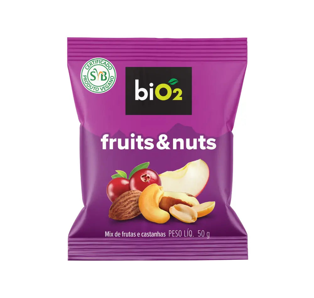 BIO2 SNACK FRUITS ORG.6X50G FRUTAS SECAS