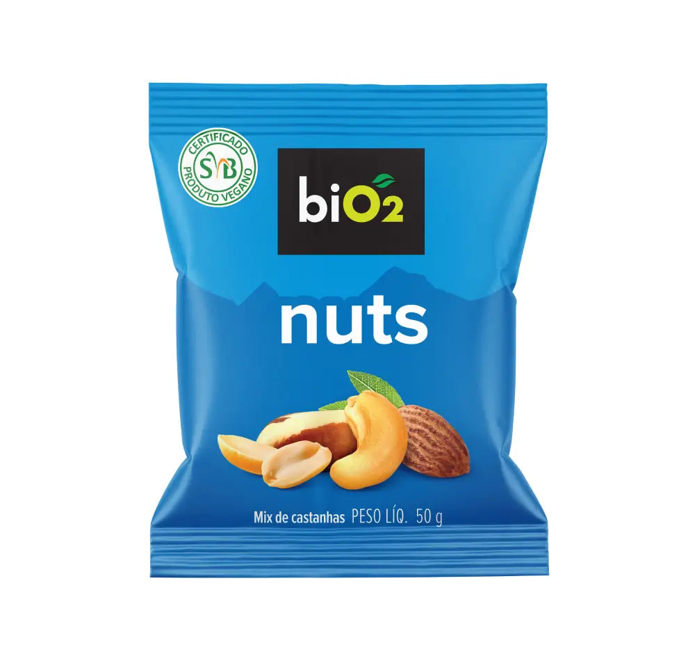 BIO2 SNACK NUTS ORG.6X50G CASTANHAS