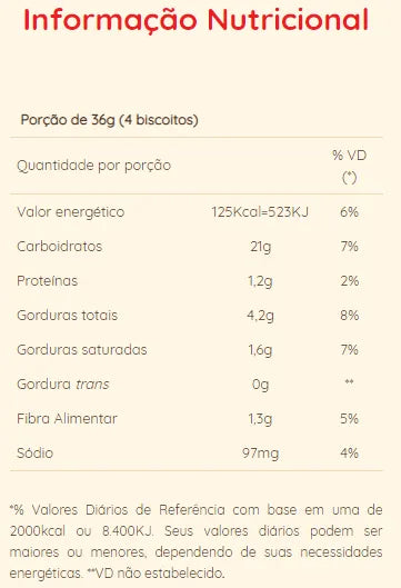 Biscoito Termogênico Canela Com Chocolate 140g Natural Life