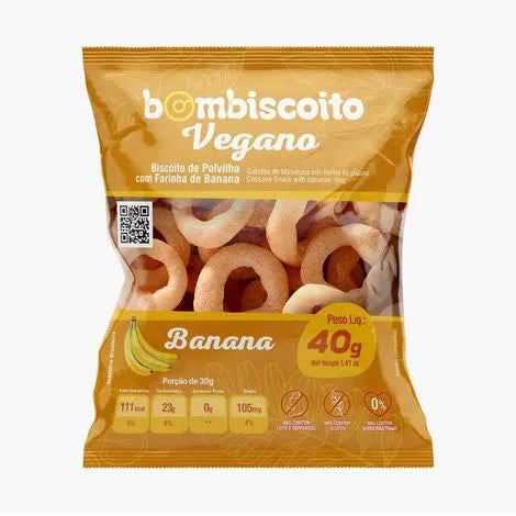Biscoito de Polvilho Vegano sem Glúten 40g Tradicional | Bombiscoito