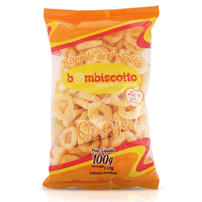 Biscoito Polvilho Queijo S/Glúten 100g Bombiscoito