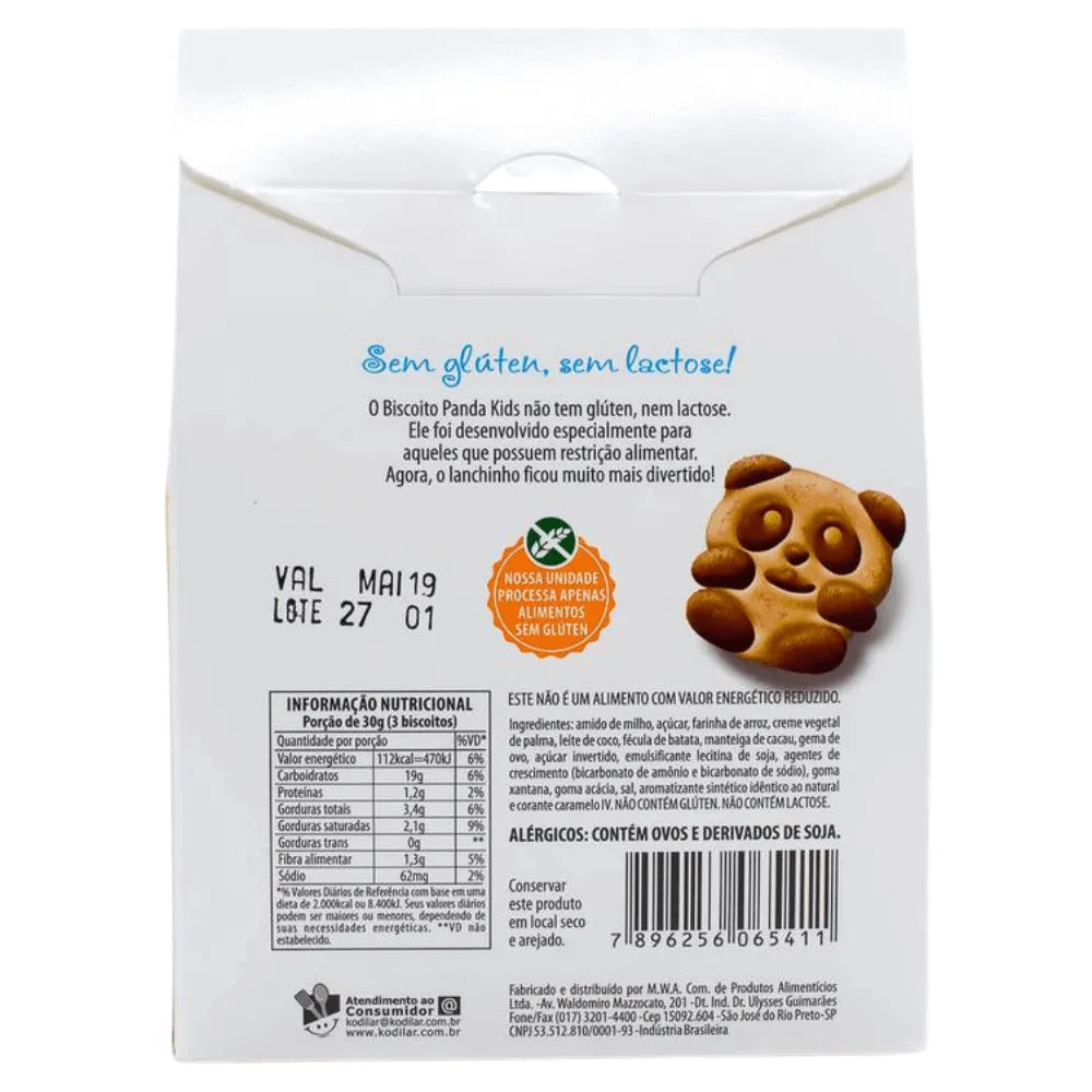 Biscoito Panda Kids Doce De Leite 100g Natural Life