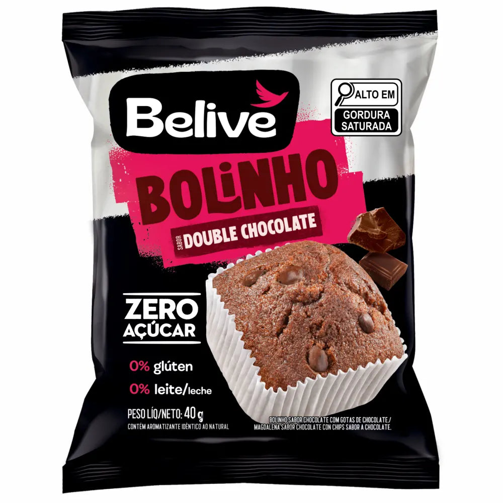 BOLINHO BELIVE SPECIAL S/ACUC/GLUT/LACT.10X40G CHOC.