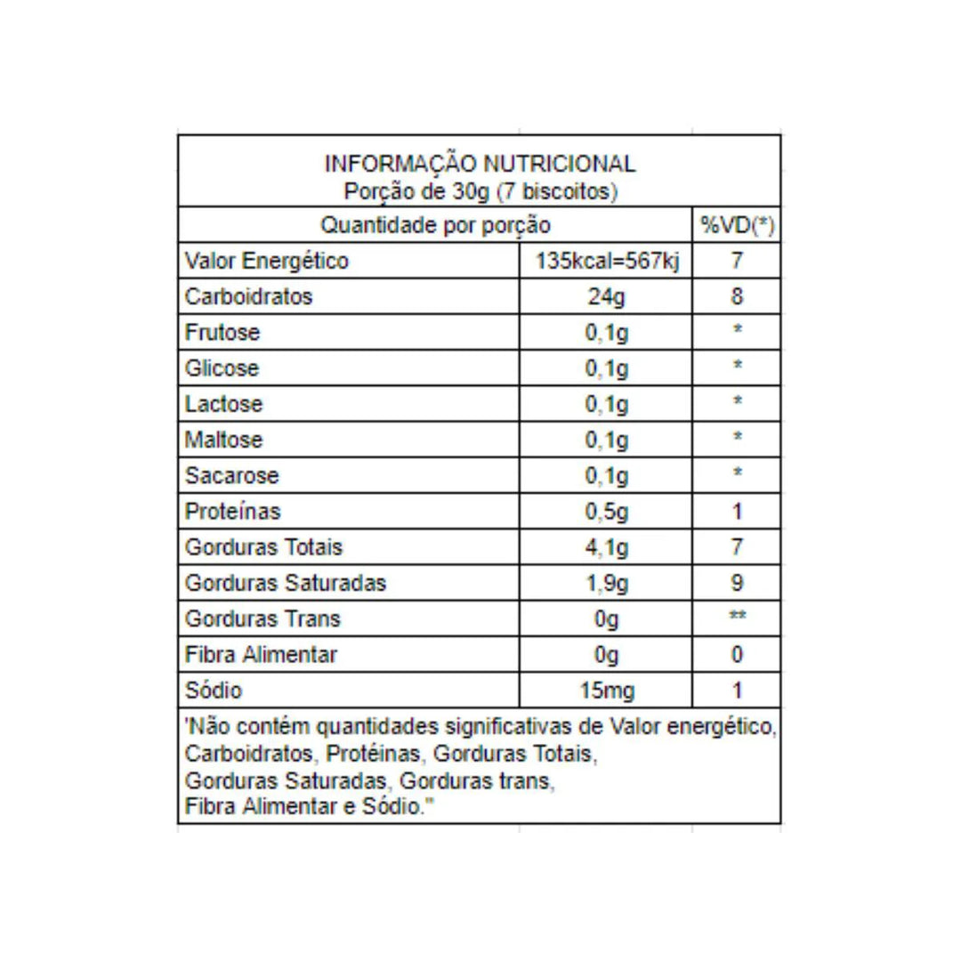 Biscoitos Vegan Nata Zero Lactose 100g Biosoft