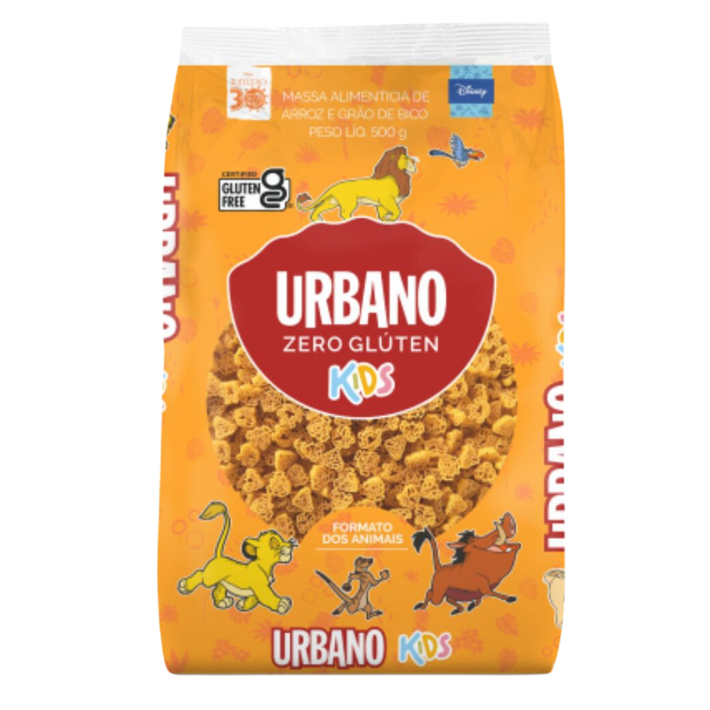 Macarrão de Arroz com Grão-de-Bico Formato de Animais Sem Glúten 500g | Urbano