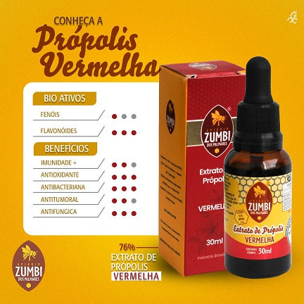 EXTRATO DE PROPOLIS VERMELHO 30ML