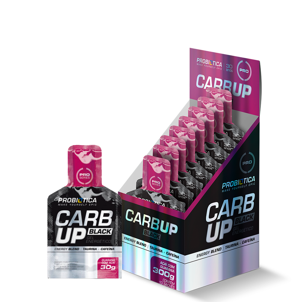 CARB UP GEL BLACK 10X30G ACAI C/GUARANA