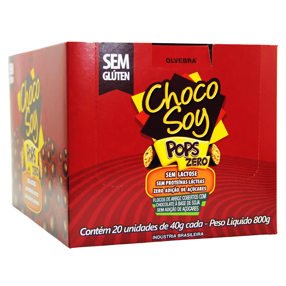 CHOCOSOY POPS S/LACTOSE/GLUTEN 20X40G