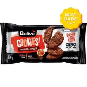 Cookies Zero Açúcar, Glúten e Lactose Avelã com Chocolate 10x67g | BeLive
