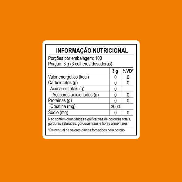 Creatina 100% Pura Monohidratada 300g Tiaraju