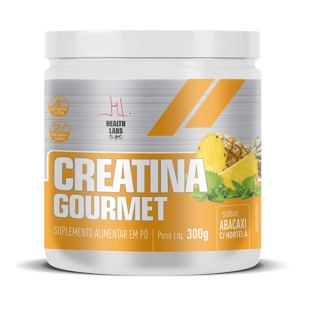 Creatina Gourmet Abacaxi C/Hortelã 300g Health Labs