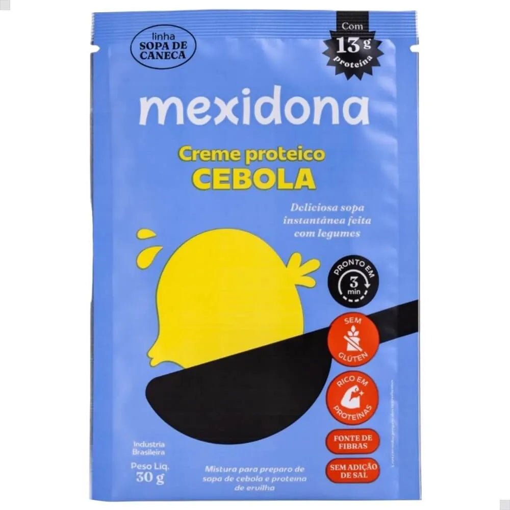 Sopa de Caneca Sem Glúten 8x30g Creme de Cebola - Mexidona