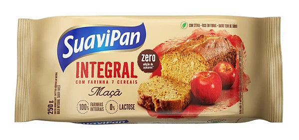 Bolo Integral Maçã Zero Açúcar 250g Suavipan