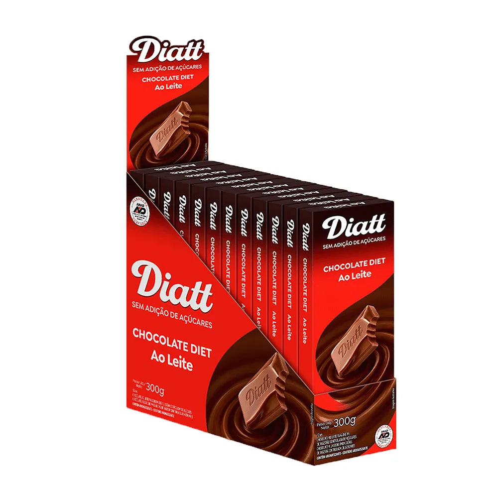 Chocolate Diet S/Açúcar 12 unidades 25g Diatt