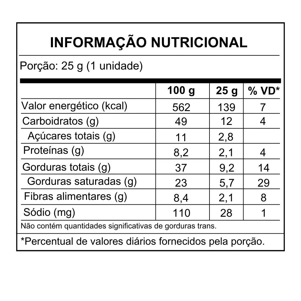 Chocolate Diet S/Açúcar 12 unidades 25g Diatt