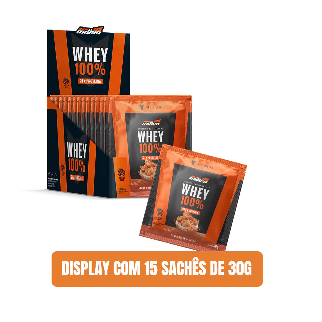 Whey Protein 100% Doce de Leite 15x30g | New Millen