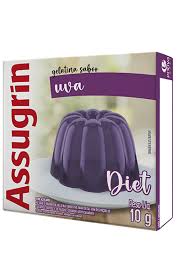 Gelatina Diet Assugrin Sabor Uva 10g