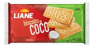 Biscoito sem Lactose 330g sabor Coco | Liane