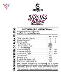 Pré Treino Insane Clown 350g Fruit Punch | Demons Lab