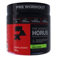 Pré-Treino Horus 150g Sabor Maçã Verde | Max Titanium