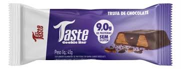 Cookies bar proteína sem glúten 12x45g sabor trufa de chocolate | mrs taste