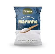 Sal Marinho Moído e Iodado 1kg Grings