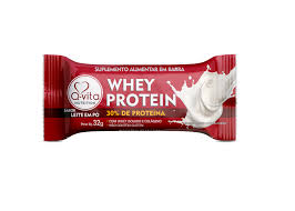 Whey protein bar 20x32g leite em pó (barra proteica) | q-vita