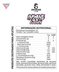 Pré-Treino Insane Clown 350g Gummy Candy | Demons Lab