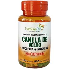 Canela de Velho com Sucupira e Magnésio 500mg 60 cápsulas | Nathurepro