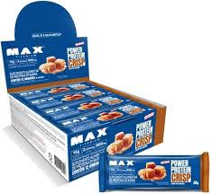 Barrinha proteica Power Protein Crisp milk caramel 12x44g | Max Titanium