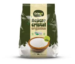 Açúcar cristal orgânico vegano 500g | Grings