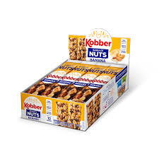 Barra de Nuts Sem Glúten Sabor Banana 12x25g | Kobber