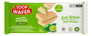 Toop Wafer Zero Açúcar e Zero Lactose 12x32g - Limão