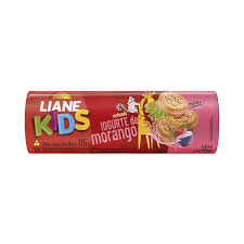 Biscoito Recheado Kids sem Lactose 115g sabor Iogurte com Morango | Liane