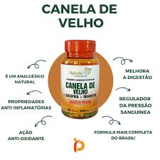 Canela de Velho com Sucupira e Magnésio 500mg 60 cápsulas | Nathurepro