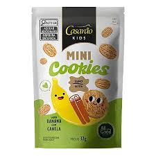 Mini Cookie de Arroz sem Lactose e sem Glúten 32g sabor Banana com Canela | Casarao