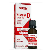 Vitamina D em gotas 20ml sabor framboesa | Duom