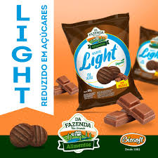 Biscoito vegano light zero lactose 100g sabor chocolate | Biosoft