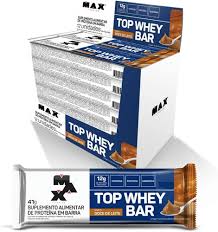 Top Whey Bar 12x41g sabor Doce de Leite | Max Titanium