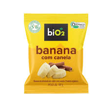 Snack Orgânico Sabor Banana com Canela 6x50g | Bio2 – BioBrasil