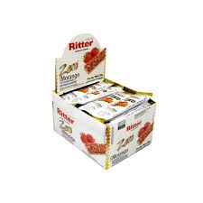 Barra cereal zero açúcar 24x22g sabor morango com chocolate branco | Ritter