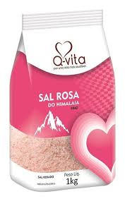 Sal rosa do himalaia fino 1kg | q-vita