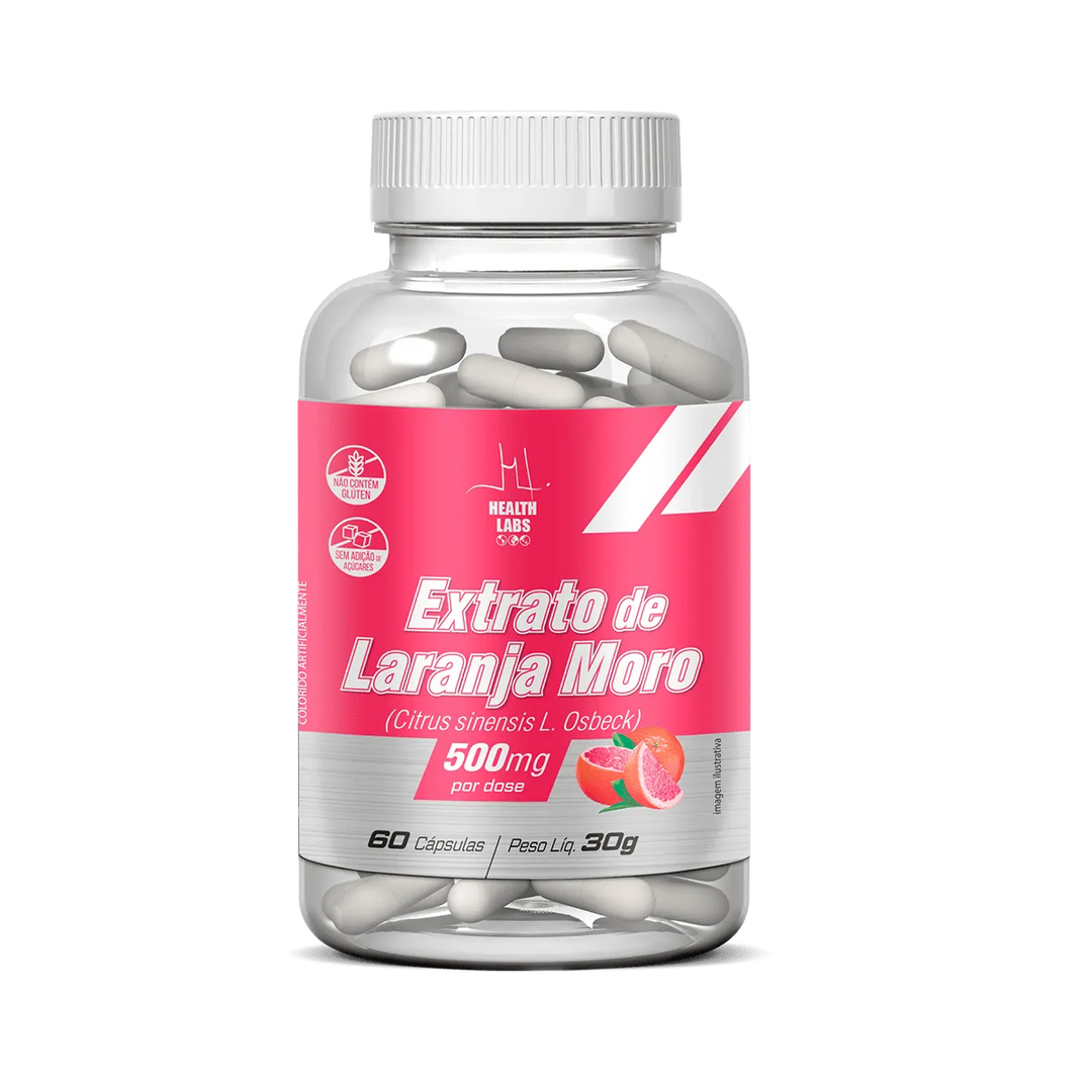 Extrato de Laranja Moro 500mg 60 cápsulas | Health Labs