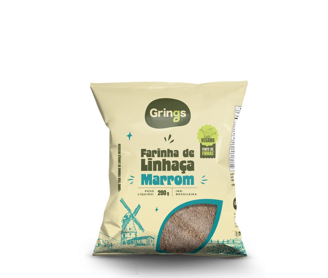 FARINHA DE LINHACA MARROM 200G
