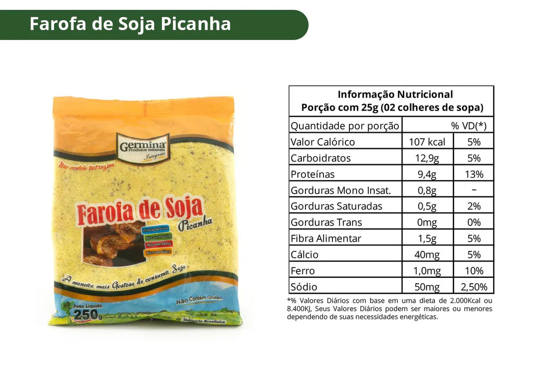 Farofa De Soja Sem Gluten 250g Picanha