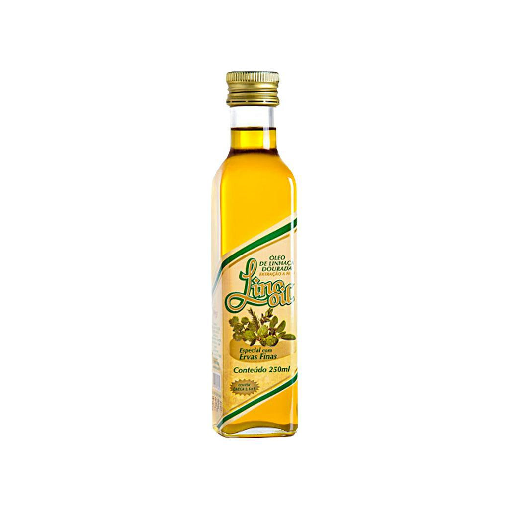 Óleo de Linhaça Dourada com Ervas Finas 100%  250mL Lino Oil