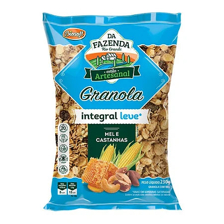 Granola Int.Leve 230G Mel E Castanhas Biosoft