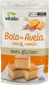 Mistura Bolo Aveia Chia E Laranja 300G Vitalin